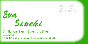 eva sipeki business card